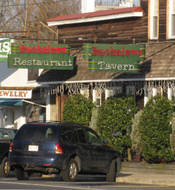 the entrance to Bucklew's Tavern