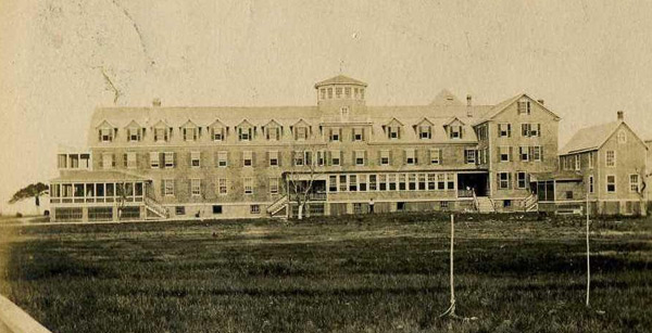 a pre 1930's view of the Harvey Cedars hotel