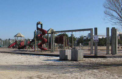 a portion of the playground at Sunset Park